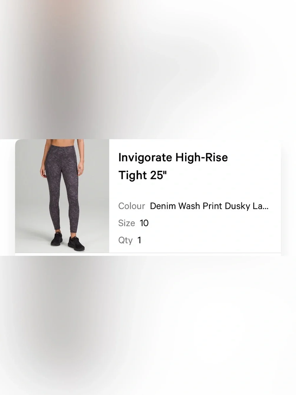 Lululemon Invigorate High Rise Tight 25”